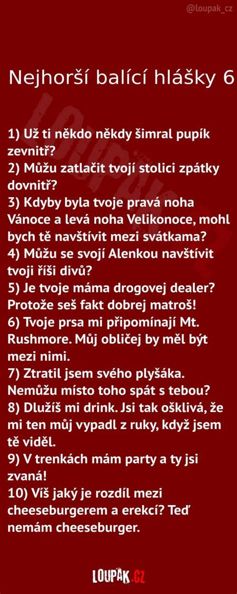 nejhorší balící hlášky pro holku|TOP 15: Nejhorší balící hlášky, které ženu odradí!